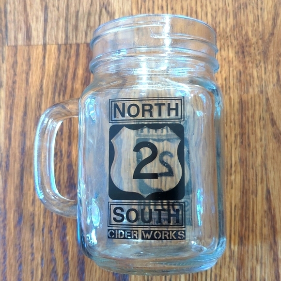 North South Cider Works Mason Jar Drinking Glass 12 oz - Picture 5 of 6